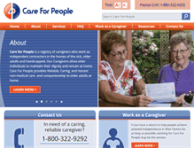 Tablet Screenshot of care-for-people.com